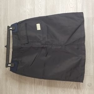 Y2K 2000s Blue Nylon Cyber-punk DKNY Skirt